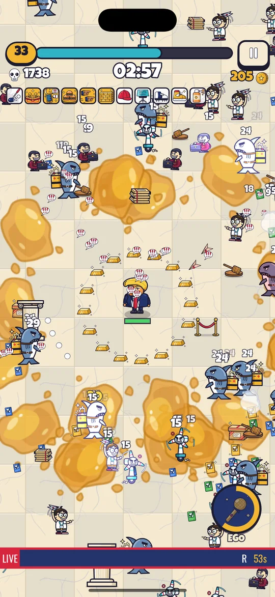 A maxed-out build tearing through the Courthouse